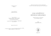 Srednjoeuropski tranzicijski
Model pravnog uređenja zaklada:
iskustva za hrvatski zakladni sustav
