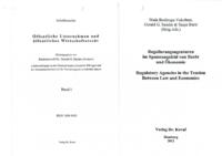 Issues related to the statutory regime of regulatory agencies in the Republic of Croatia