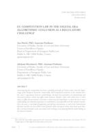 EU Competition Law in the Digital Era: Algorithmic 
Collusion as a Regulatory Challenge