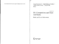 EU Competition and State Aid Rules: Public and Private Enforcement