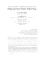 The influence of European Union law on certain national solutions regarding the concessioning of nautical tourism ports