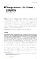 Transparentnost distributera u osiguranju