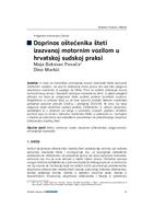 Doprinos oštećenika šteti izazvanoj motornim vozilom u hrvatskoj sudskoj praksi