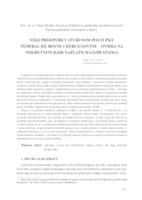 Neki prijepori u izvršnom postupku Federacije Bosne i Hercegovine - ovrha na nekretnini radi naplate manjih iznosa