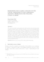 REDEFINING THE CLASSIC CONCEPT OF THE COURT? -RESPONSES TO THE CORPORATE SOLVENCY PROBLEM IN THE ONGOING COVID-19 CRISIS