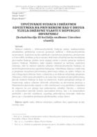 UPUĆIVANJE SUDACA I DRŽAVNIH
 ODVJETNIKA NA PRIVREMENI RAD U DRUGA
 TIJELA DRŽAVNE VLASTI U REPUBLICI
 HRVATSKOJ
 (kohabitacija ili kolizija sudbene i izvršne
 vlasti)