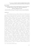 O POTREBI I MOGUĆNOSTI IMPLEMENTACIJE INSTITUTA
 POTROŠAČKOG STEČAJA U PRAVNI POREDAK
 BOSNE I HERCEGOVINE