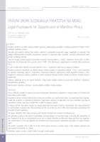 prikaz prve stranice dokumenta Pravni okvir za suzbijanje piratstva na moru