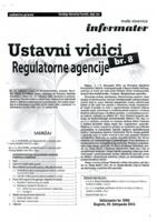 prikaz prve stranice dokumenta Zakonsko uređenje regulatornih agencija u RH