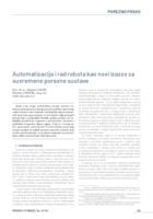 prikaz prve stranice dokumenta Automatizacija i rad robota kao novi izazov za suvremene porezne sustave