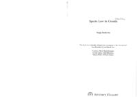 prikaz prve stranice dokumenta Sports Law in Croatia
