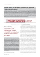 prikaz prve stranice dokumenta Sudska praksa Europskog suda u području ostvarenja slobode poslovnog nastana