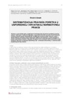 prikaz prve stranice dokumenta Sistematizacija pravnog poretka u usporednoj i hrvatskoj normativnoj praksi