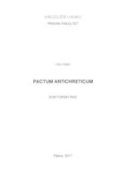 prikaz prve stranice dokumenta Pactum antichreticum