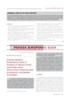 prikaz prve stranice dokumenta Sudska praksa Europskog suda iz područja trećeg stupa Europske unije (policijska i pravosudna suradnja u kaznenim stvarima)