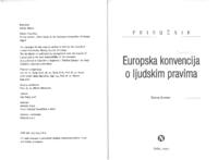 prikaz prve stranice dokumenta Europska konvencija o ljudskim pravima