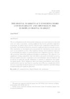 prikaz prve stranice dokumenta THE DIGITAL MARKETS ACT: ENSURING MORE CONTESTABILITY AND OPENNESS IN THE EUROPEAN DIGITAL MARKET