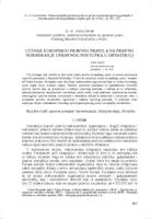 prikaz prve stranice dokumenta Učinak europskih pravnih pravila na pravno normiranje upravnog postupka u hrvatskoj