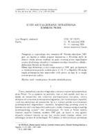 prikaz prve stranice dokumenta O tzv. aktualiziranju istraživanja rimskog prava
