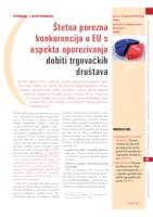prikaz prve stranice dokumenta Štetna porezna konkurencija u EU s aspekta oporezivanja dobiti trgovačkih društava